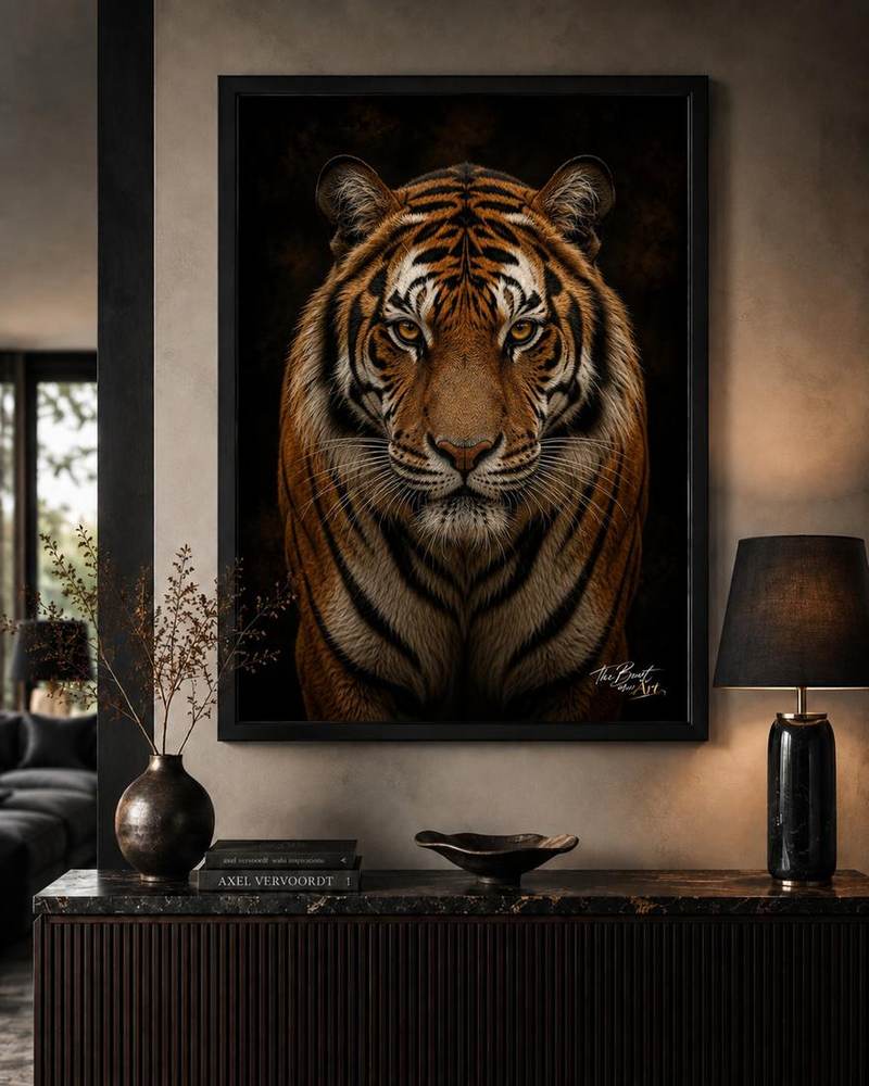 Tiger — framed