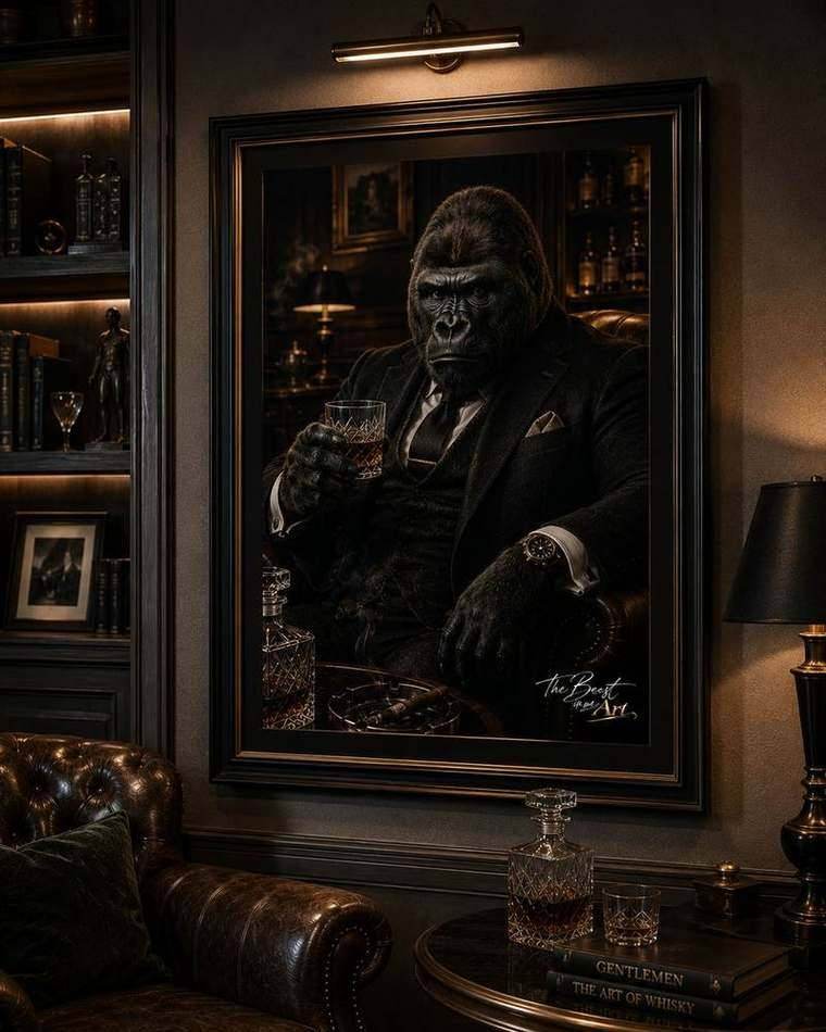 Gorilla — framed