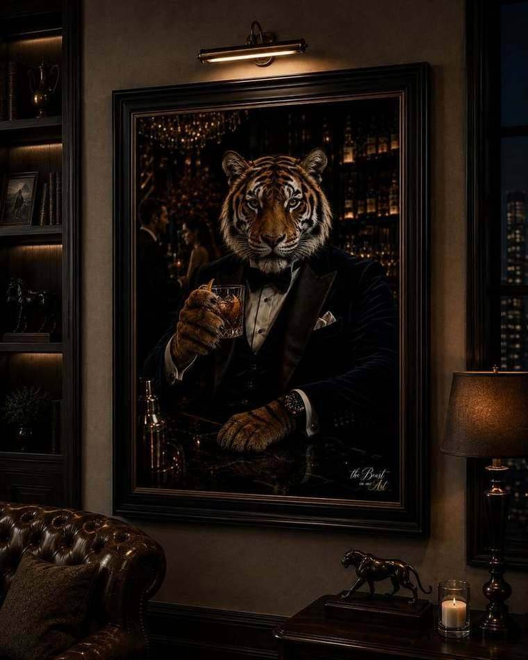 Tiger — framed